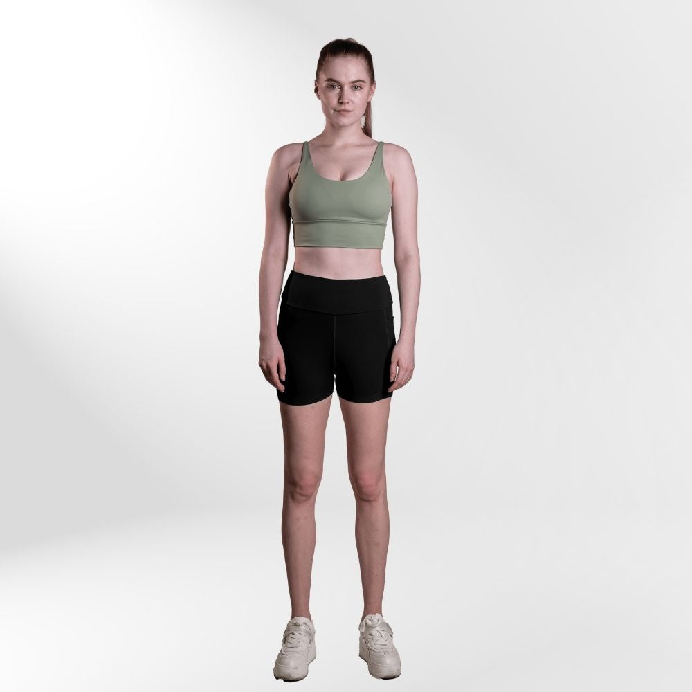 Aviva 3-In-1 Women Pocket Tight Shorts (81-2065)