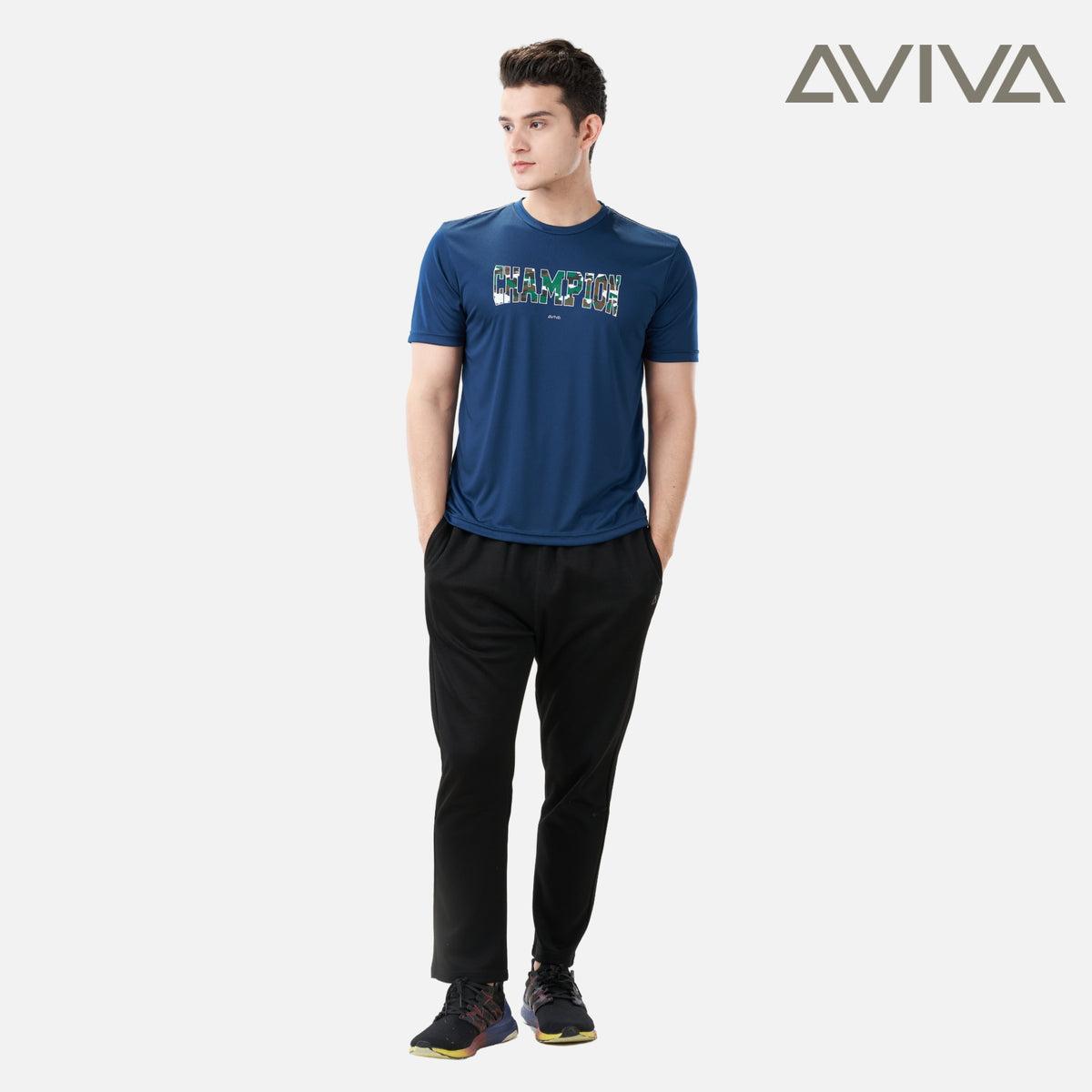 AVIVA Men's Graphic Short Sleeve Tee (91-8046)