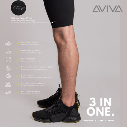 Aviva 3 In 1 Men Bicycle Shorts (91-2013）