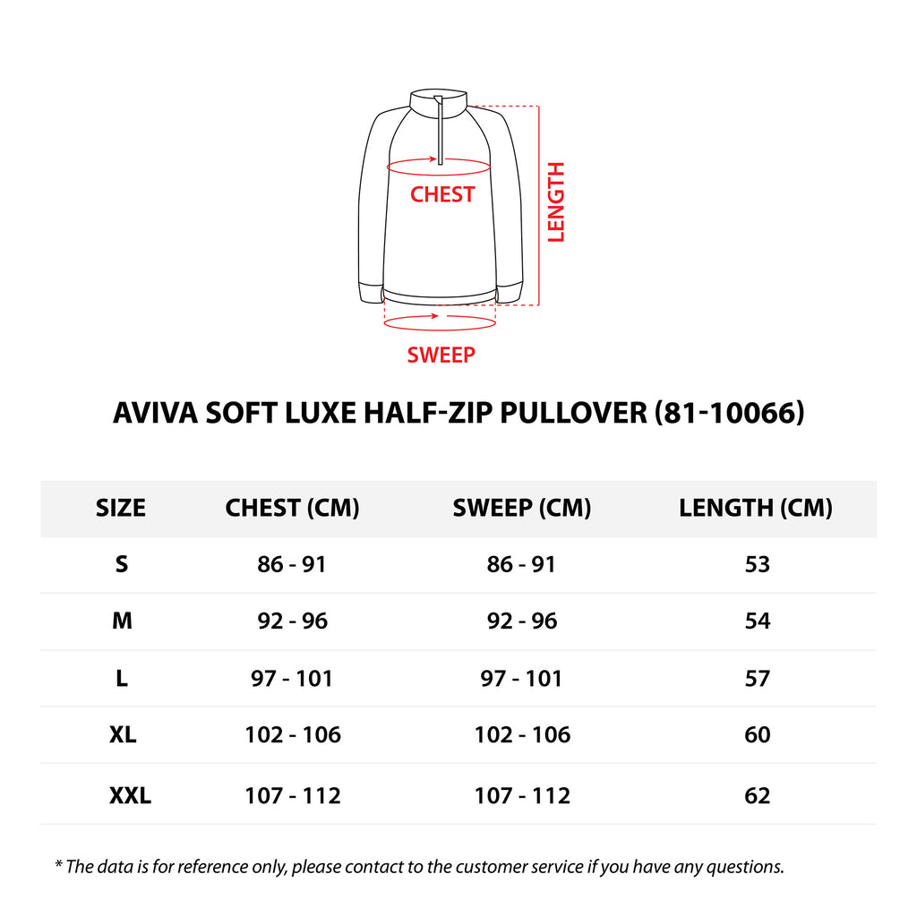 AVIVA Soft Luxe Half-Zip Pullover (81-10066)