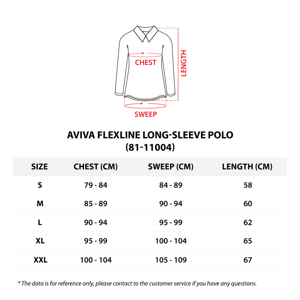AVIVA Flexline Long-Sleeve Polo(81-11004)