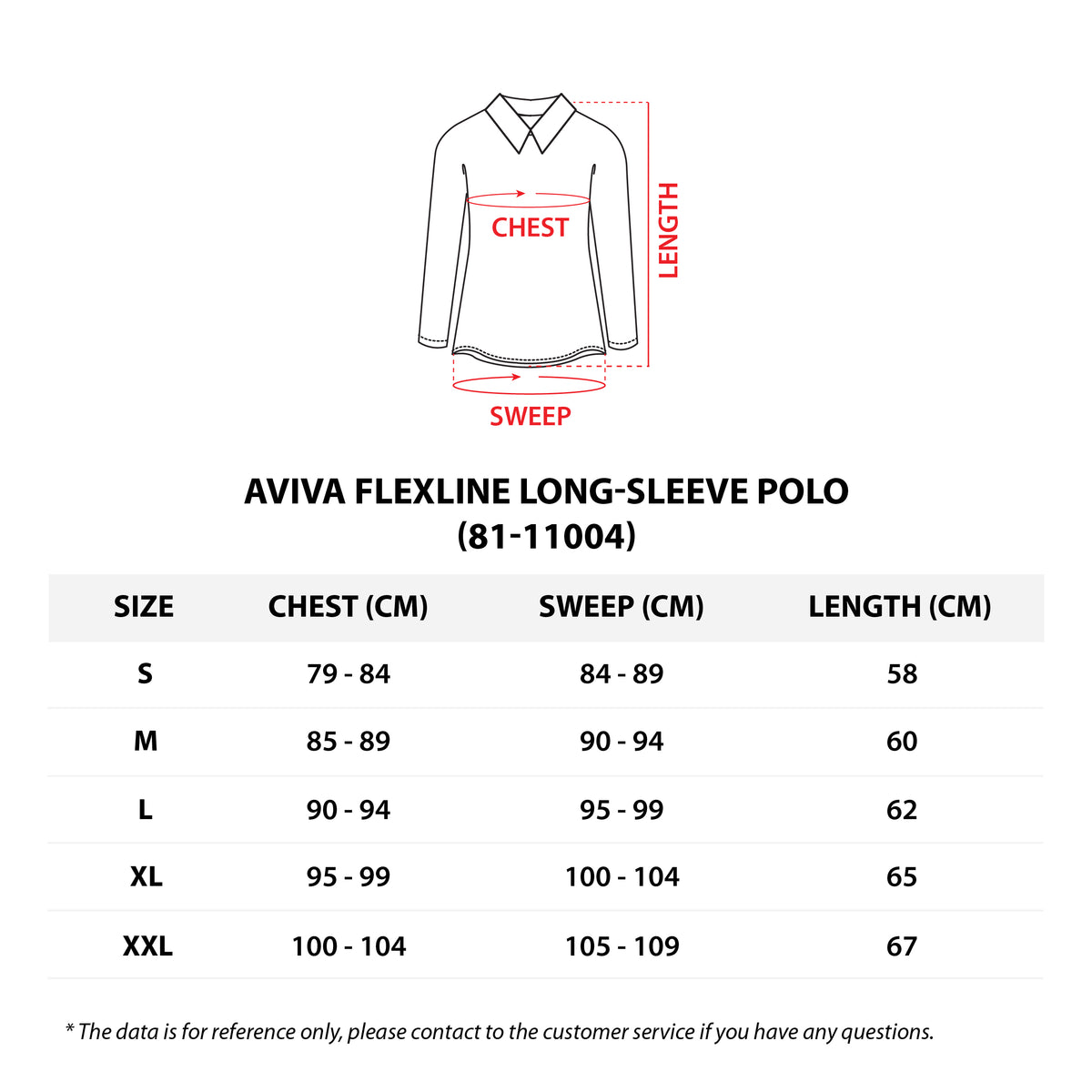 AVIVA Flexline Long-Sleeve Polo(81-11004)