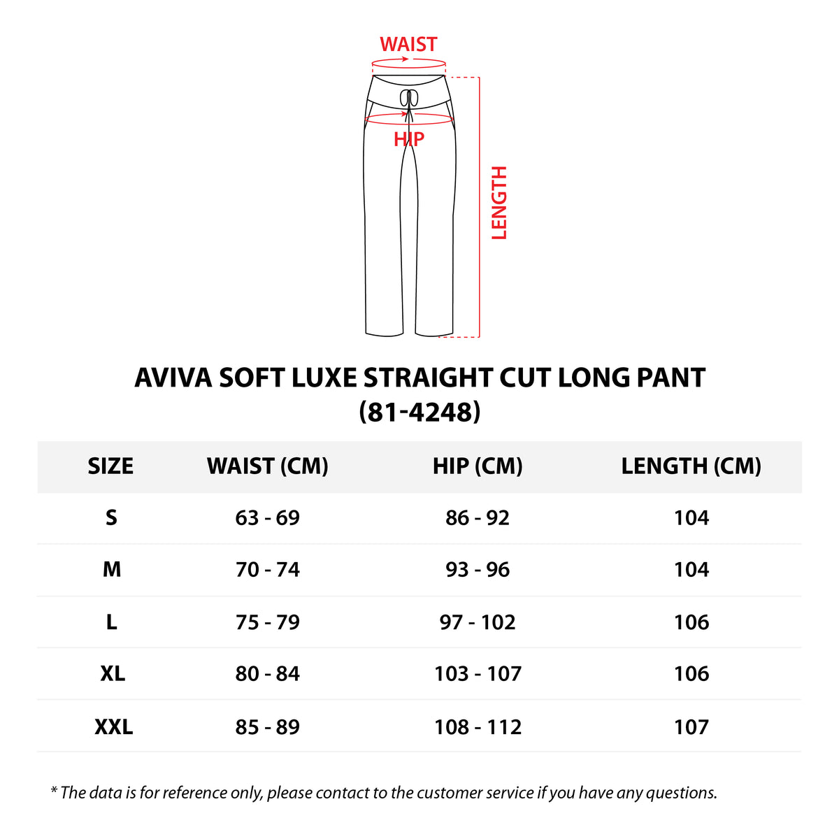 AVIVA Soft Luxe Straight Cut long Pant (81-4248)