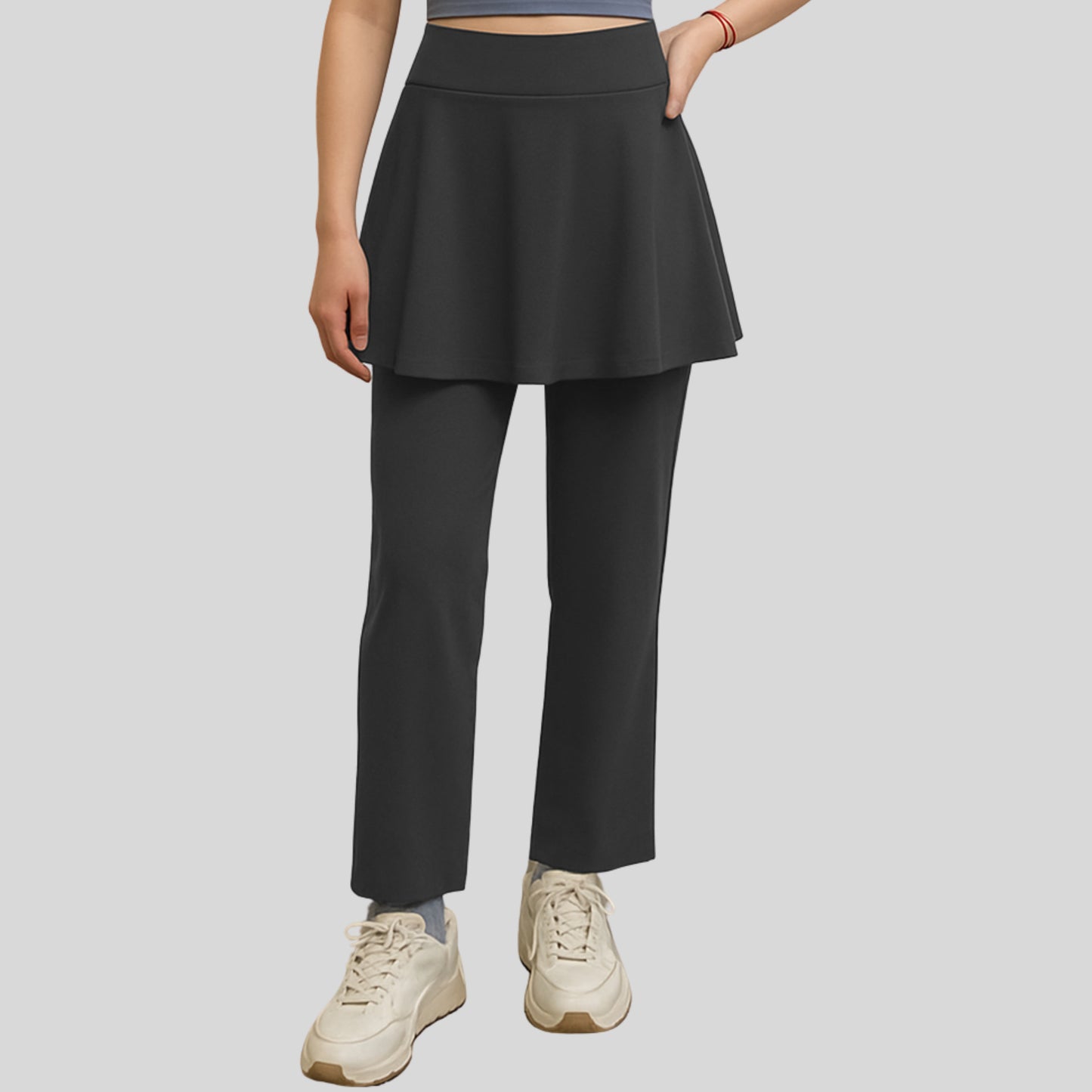 【S - XXL】AVIVA ANYWEAR2.0 3-IN-1 Women Straight Cut Pant with Skirt (81-4241)