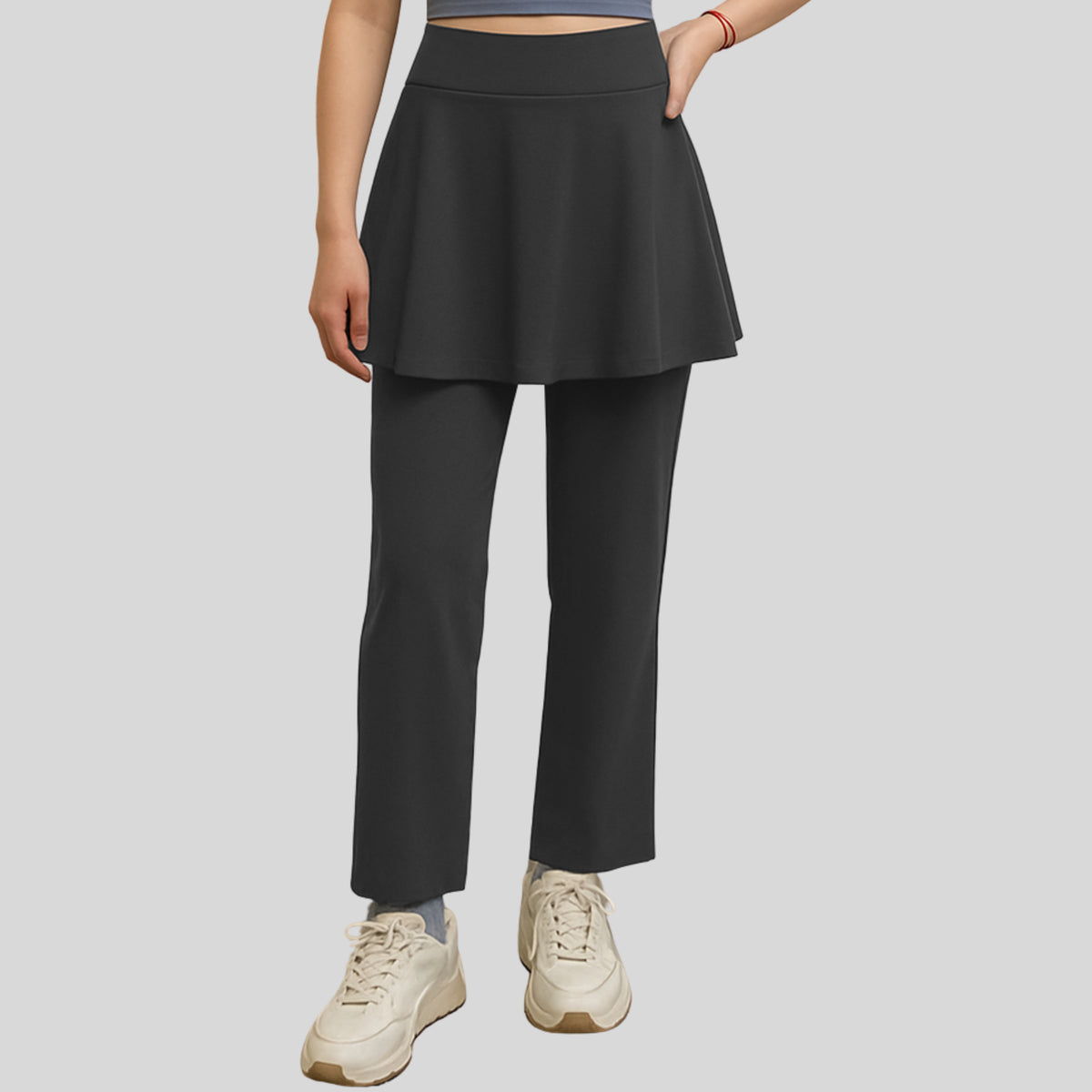 【S - XXL】AVIVA ANYWEAR2.0 3-IN-1 Women Straight Cut Pant with Skirt (81-4241)