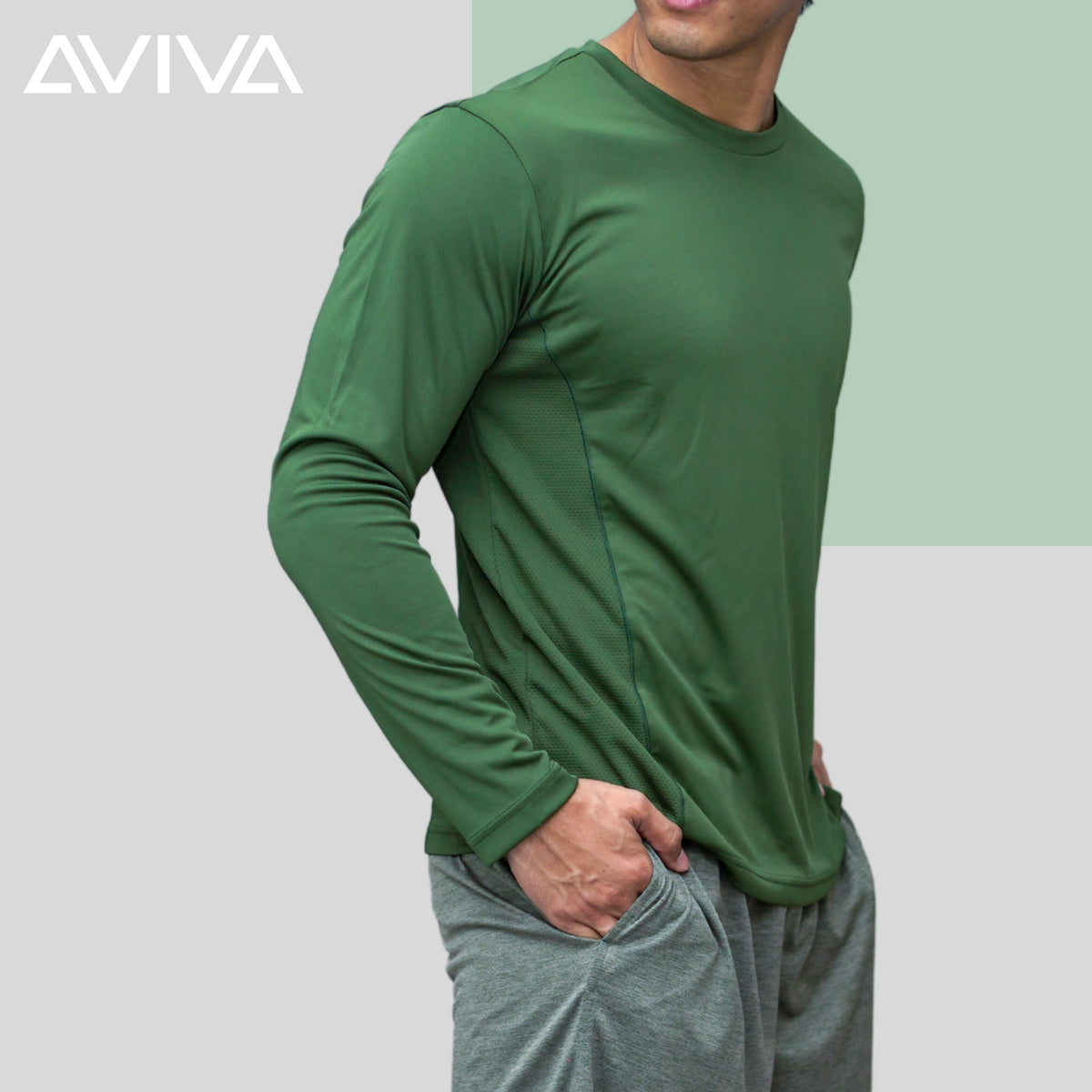 AVIVAMax Mens Long Sleeve Tee (91-9028)
