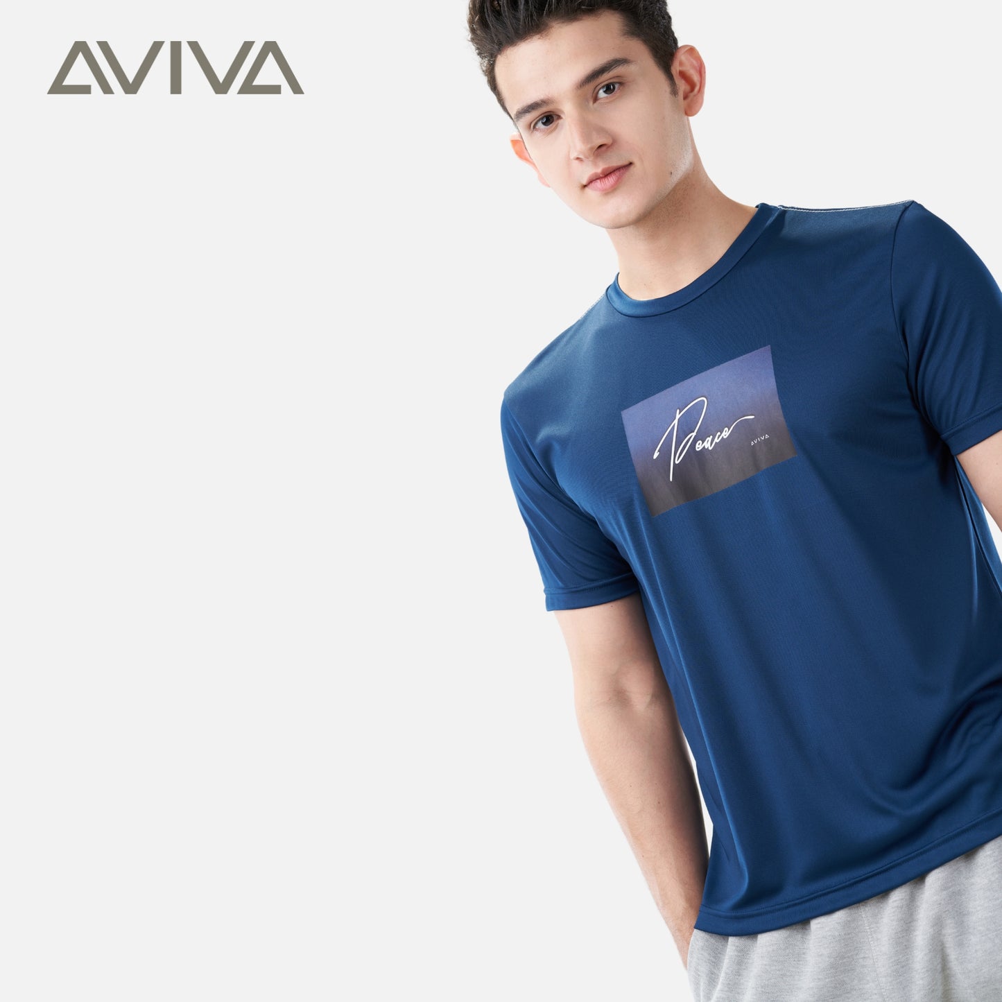 AVIVA Men's Graphic Short Sleeve Tee (91-8048)