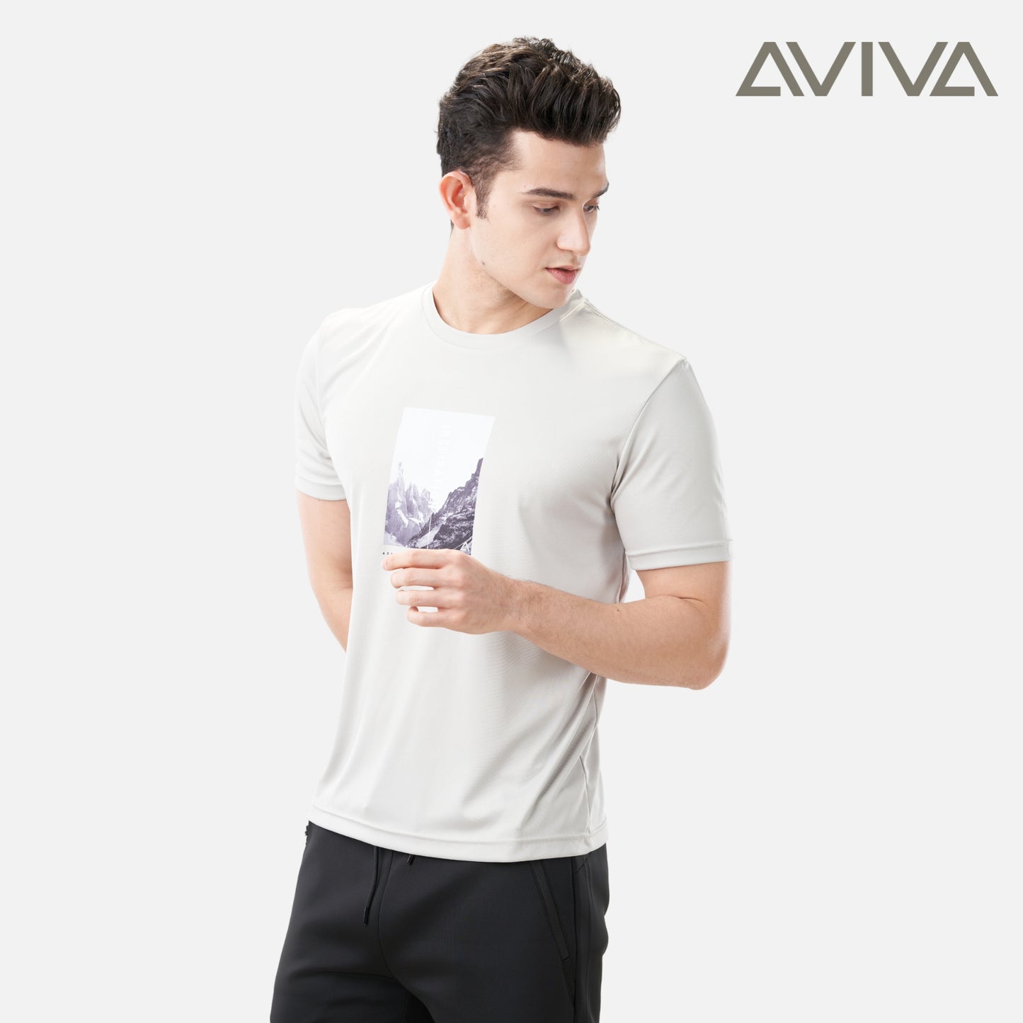 AVIVA Men's Graphic Short Sleeve Tee (91-8047)