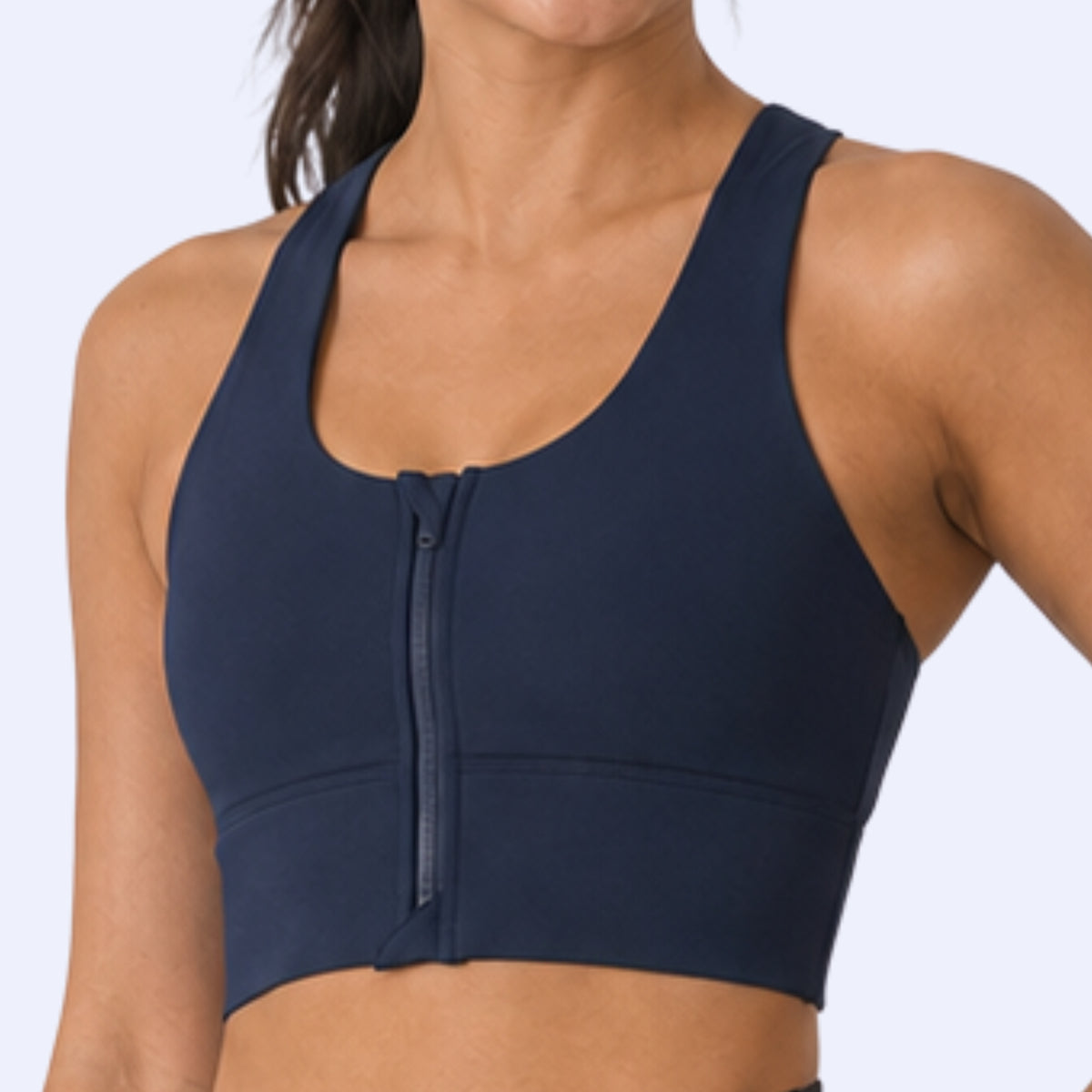 【S - XXL】AVIVA SecureFlex Zip-Front Sports Bra (81-6130)