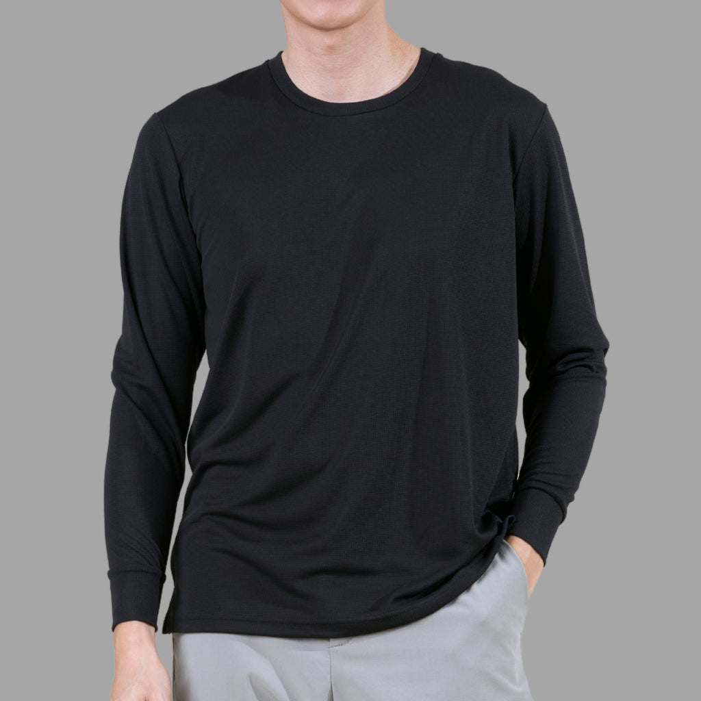 AVIVA A-LINE Lifestyle Mens Long Sleeve Mircofiber Tee (91-9030)