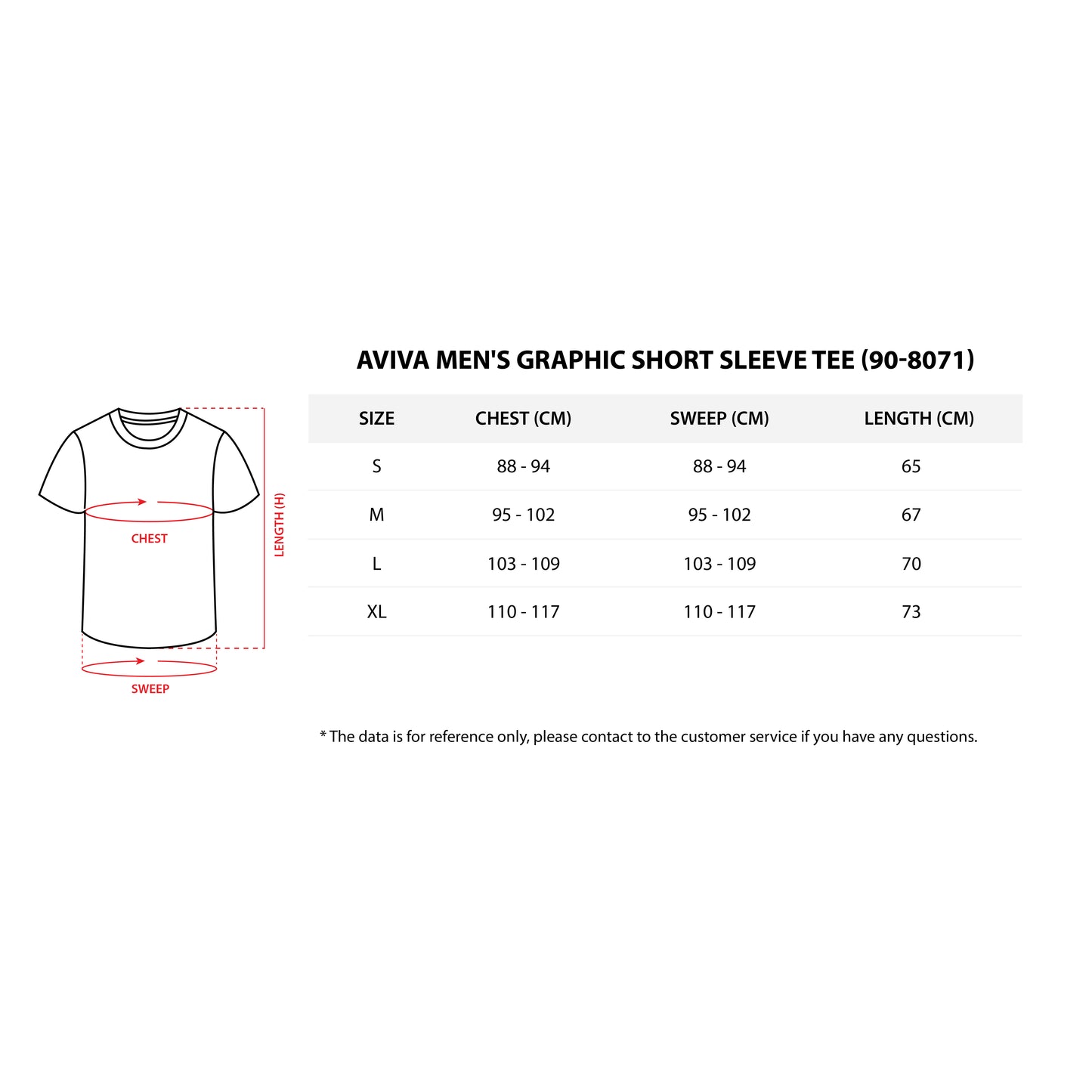 Aviva Men's Graphic Short Sleeve Tee (90-8071)