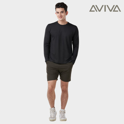 Aviva Liam Cotton Long Sleeve Round Neck Sweater (91-9022)