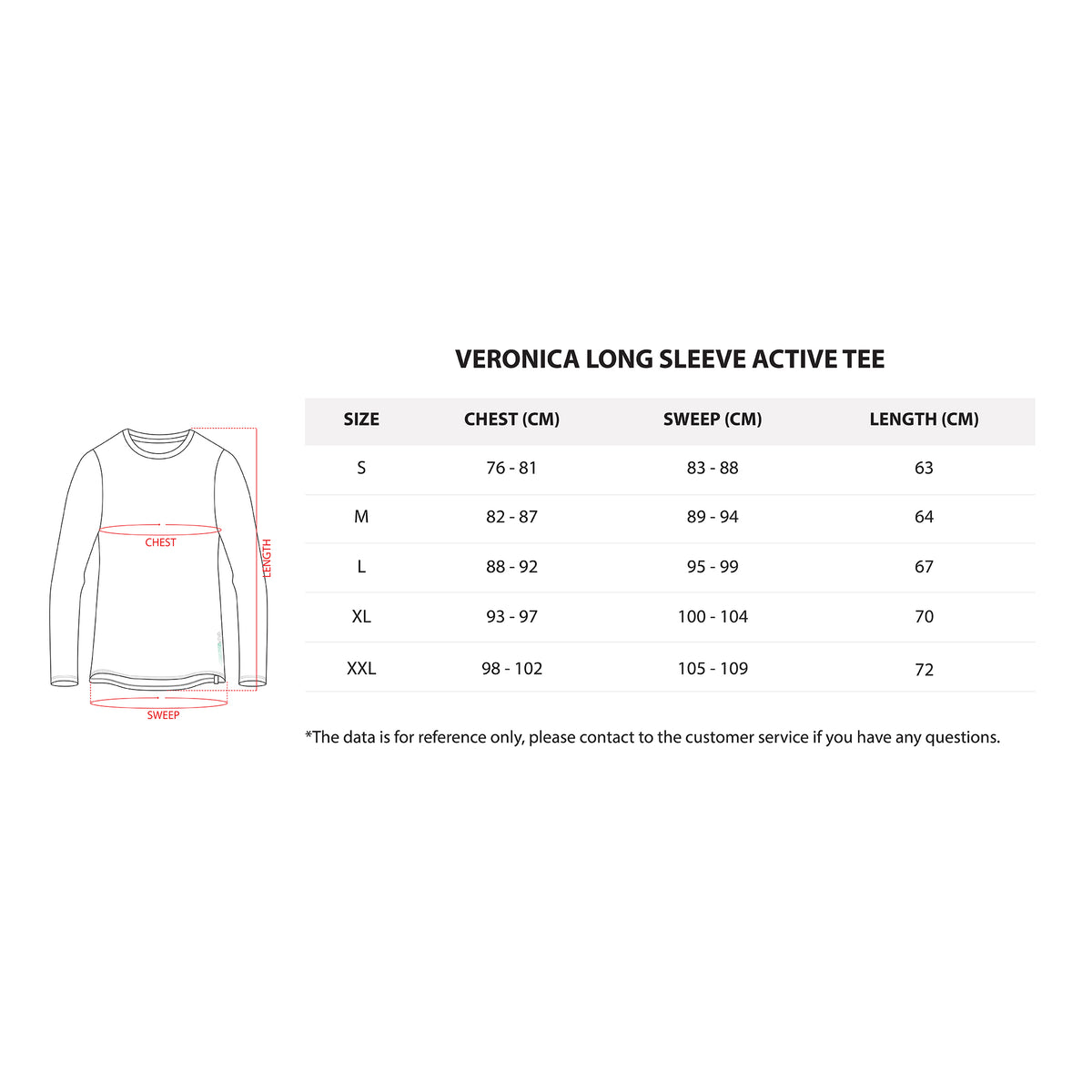 AVIVA Veronica Long Sleeve Active Microfiber Tee (80-9055)