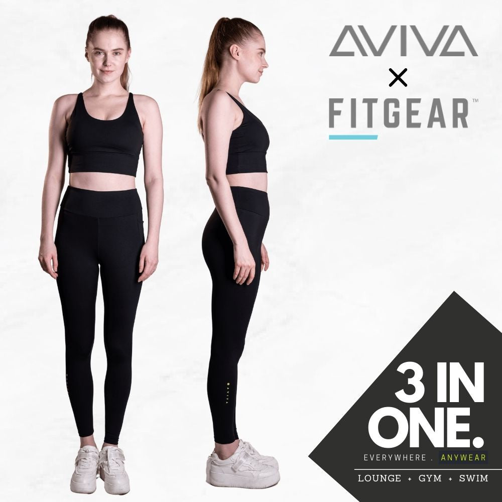 Aviva 3-In-1 Women Full Length Pocket Leggings (81-4171)
