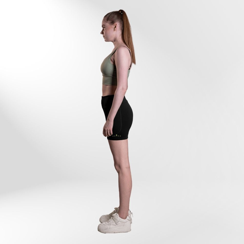 Aviva 3-In-1 Women Pocket Tight Shorts (81-2065)