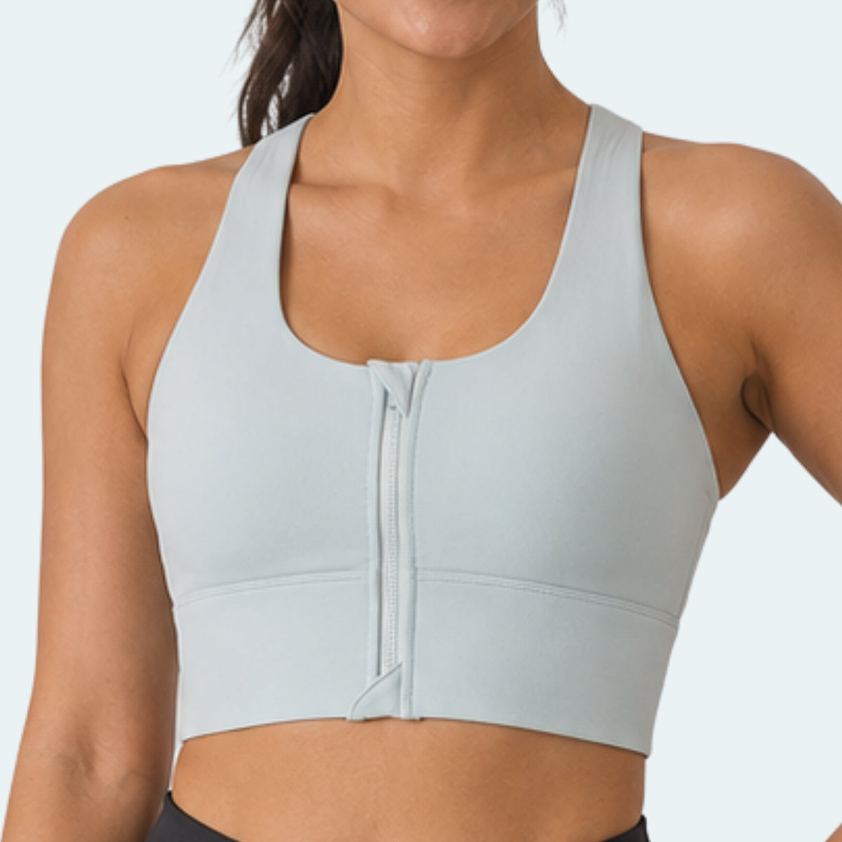 【S - XXL】AVIVA SecureFlex Zip-Front Sports Bra (81-6130)