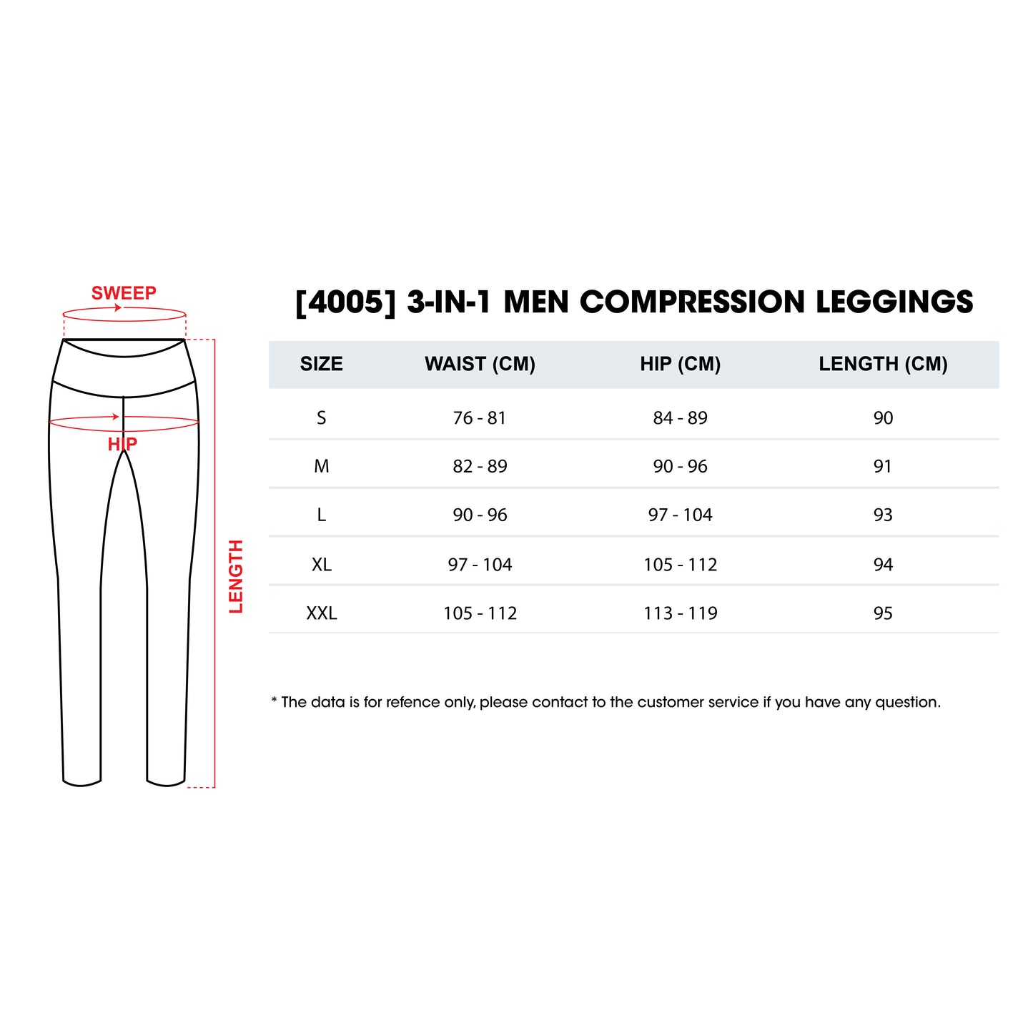 AVIVA 3-in-1 Men Compression Leggings (91-4005)