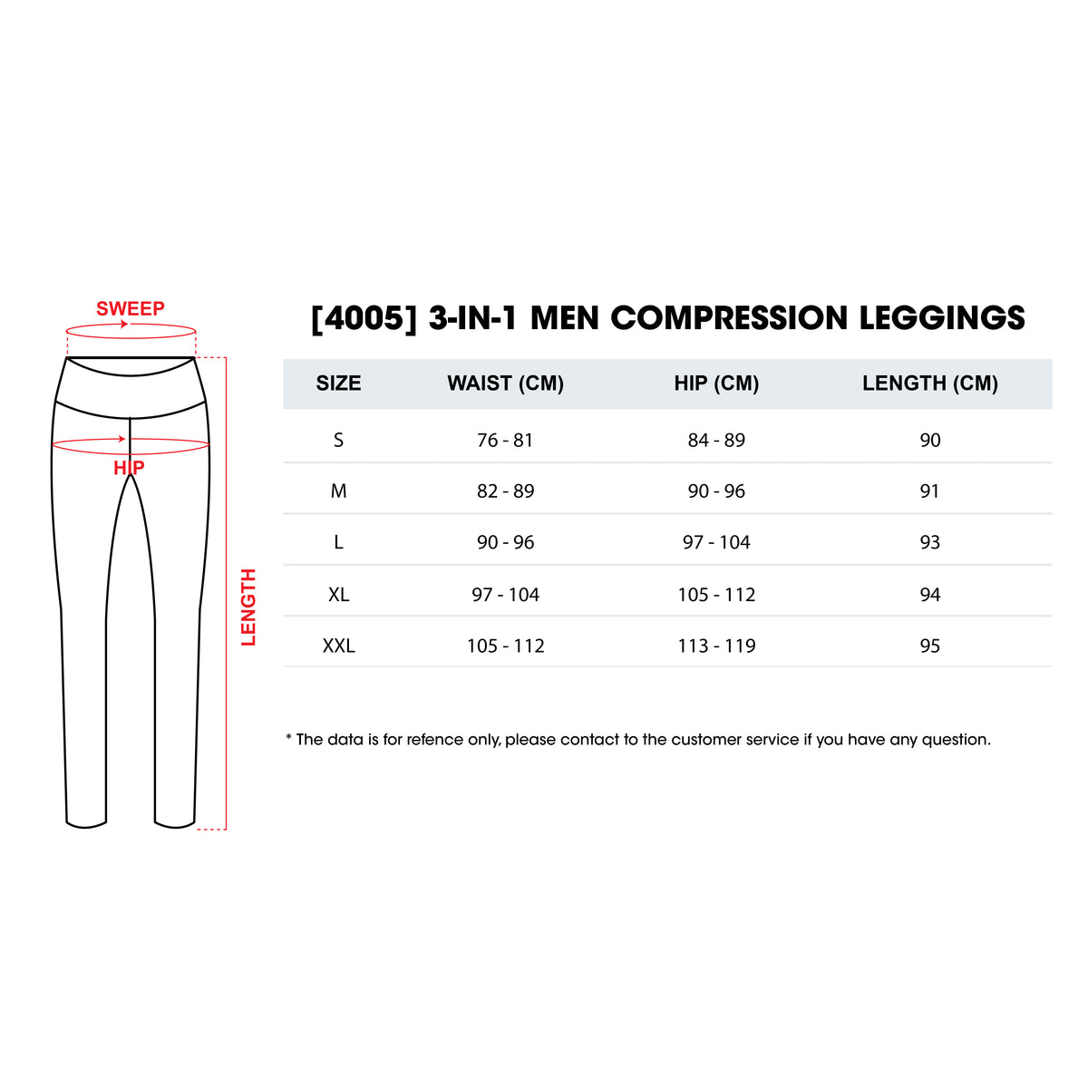 AVIVA 3-in-1 Men Compression Leggings (91-4005)