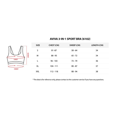 AVIVA 3-In-1 Sports Bra (81-6102)