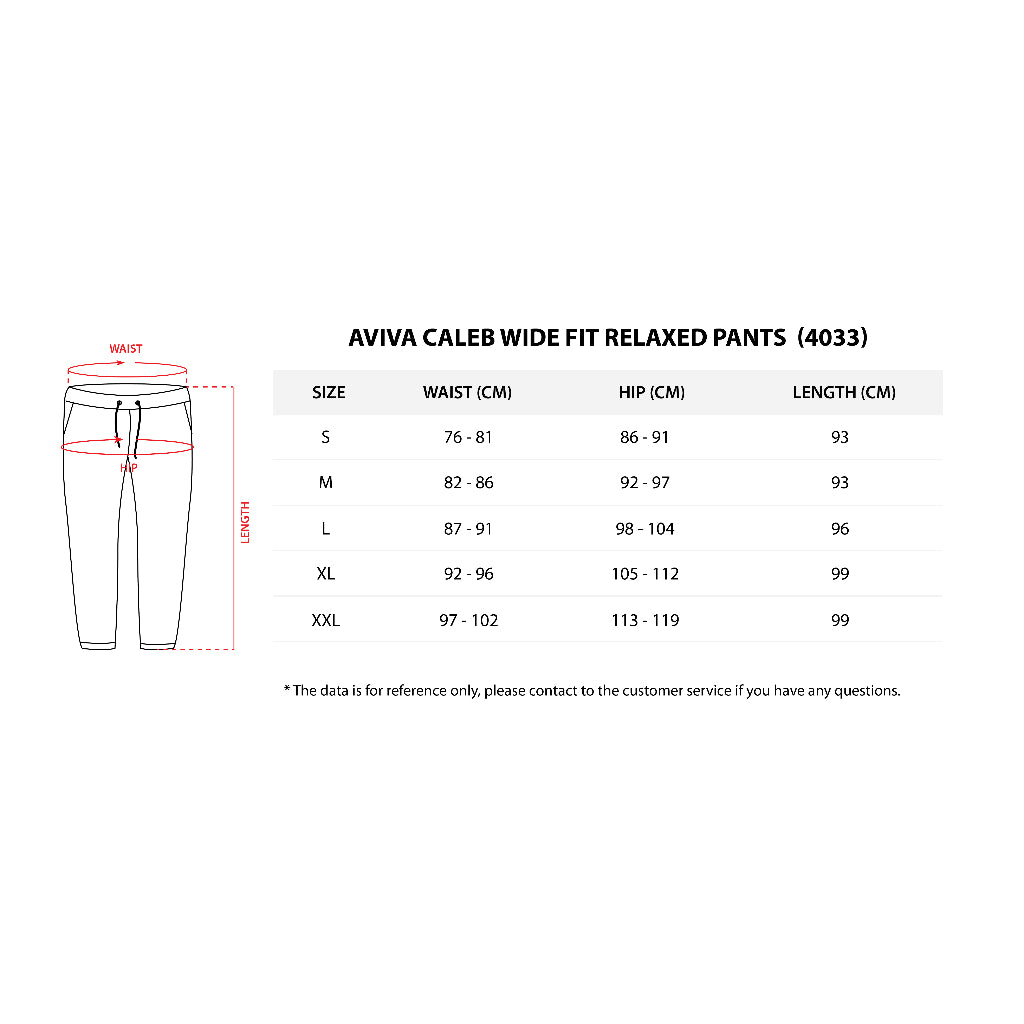 AVIVA Caleb Wide Fit Relaxed Pants ( 91-4033 ）