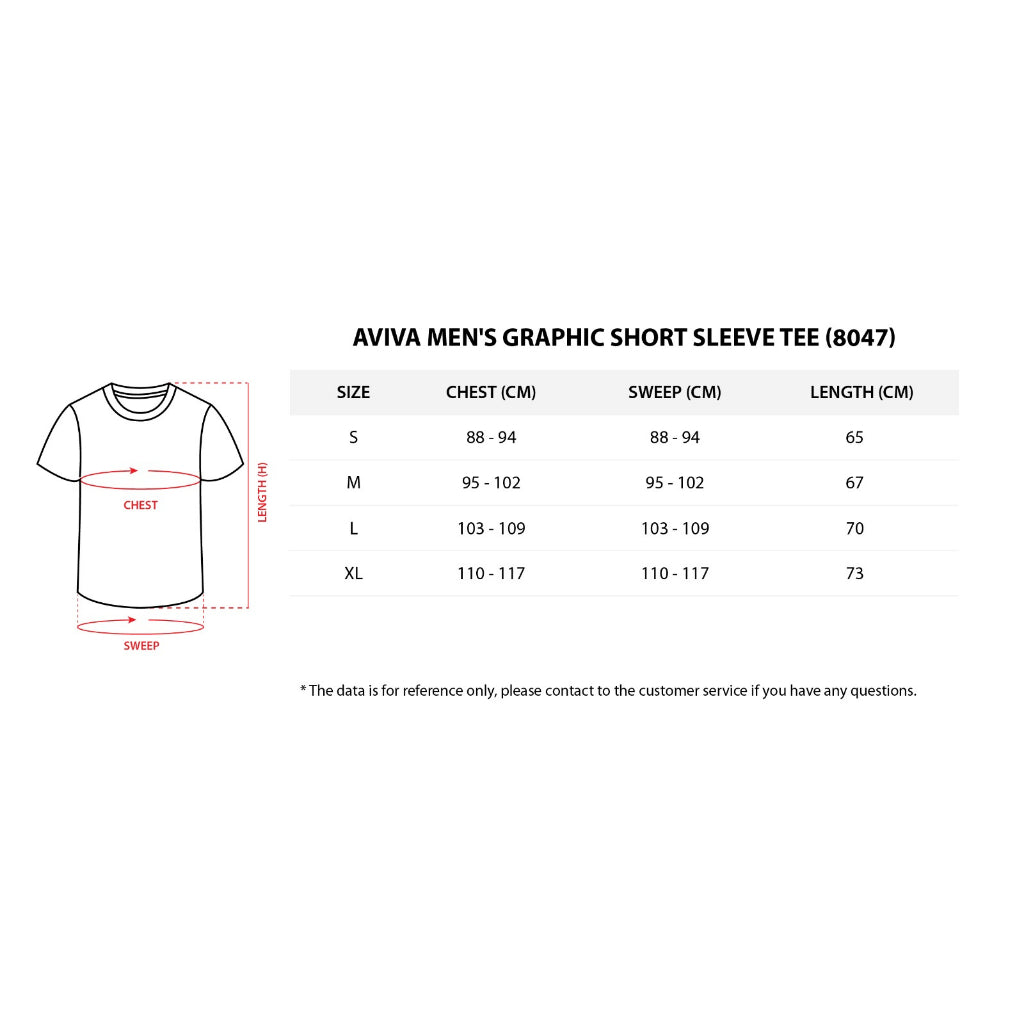 AVIVA Men's Graphic Short Sleeve Tee (91-8047)