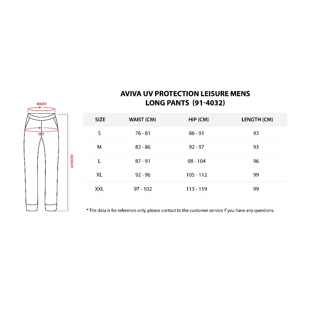 AVIVA UV Protection Men's Long Pants (91-4032)