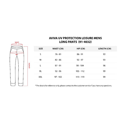 AVIVA UV Protection Men's Long Pants (91-4032)