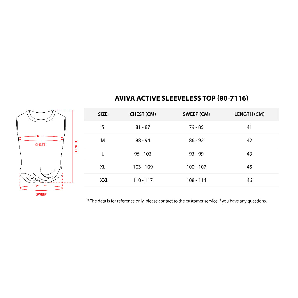 AVIVA Active Sleeveless Top (80-7116)
